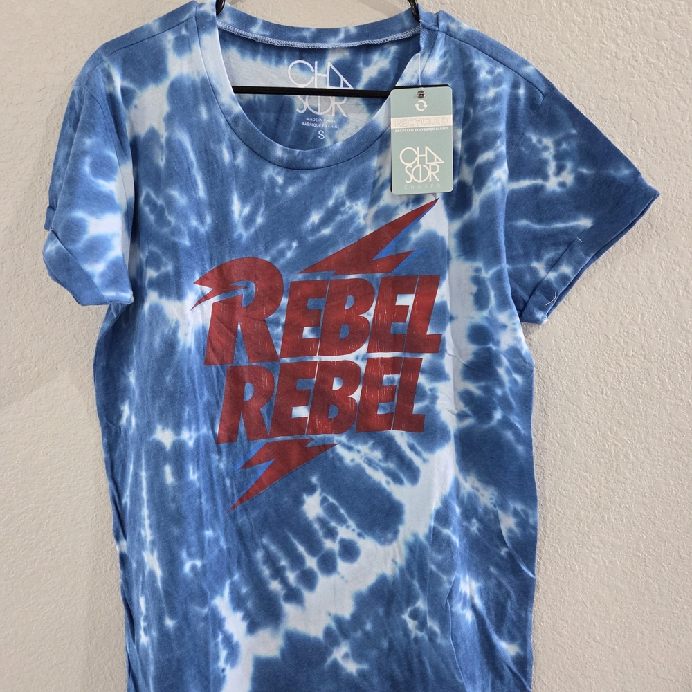 Chaser Blue Tie-Dye Rebel Rebel T-Shirt